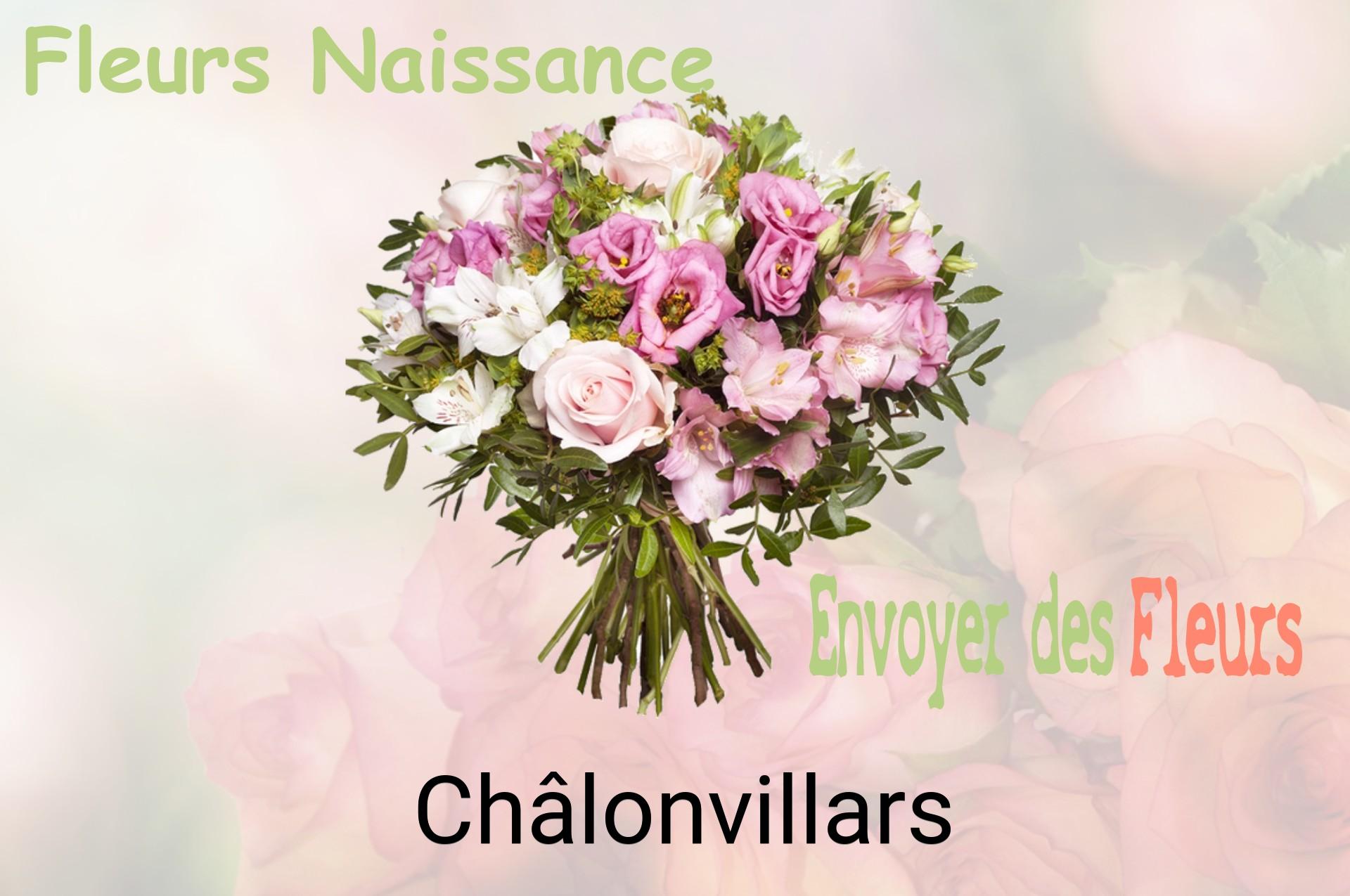 Bouquet de fleurs de naissance livré à Châlonvillars