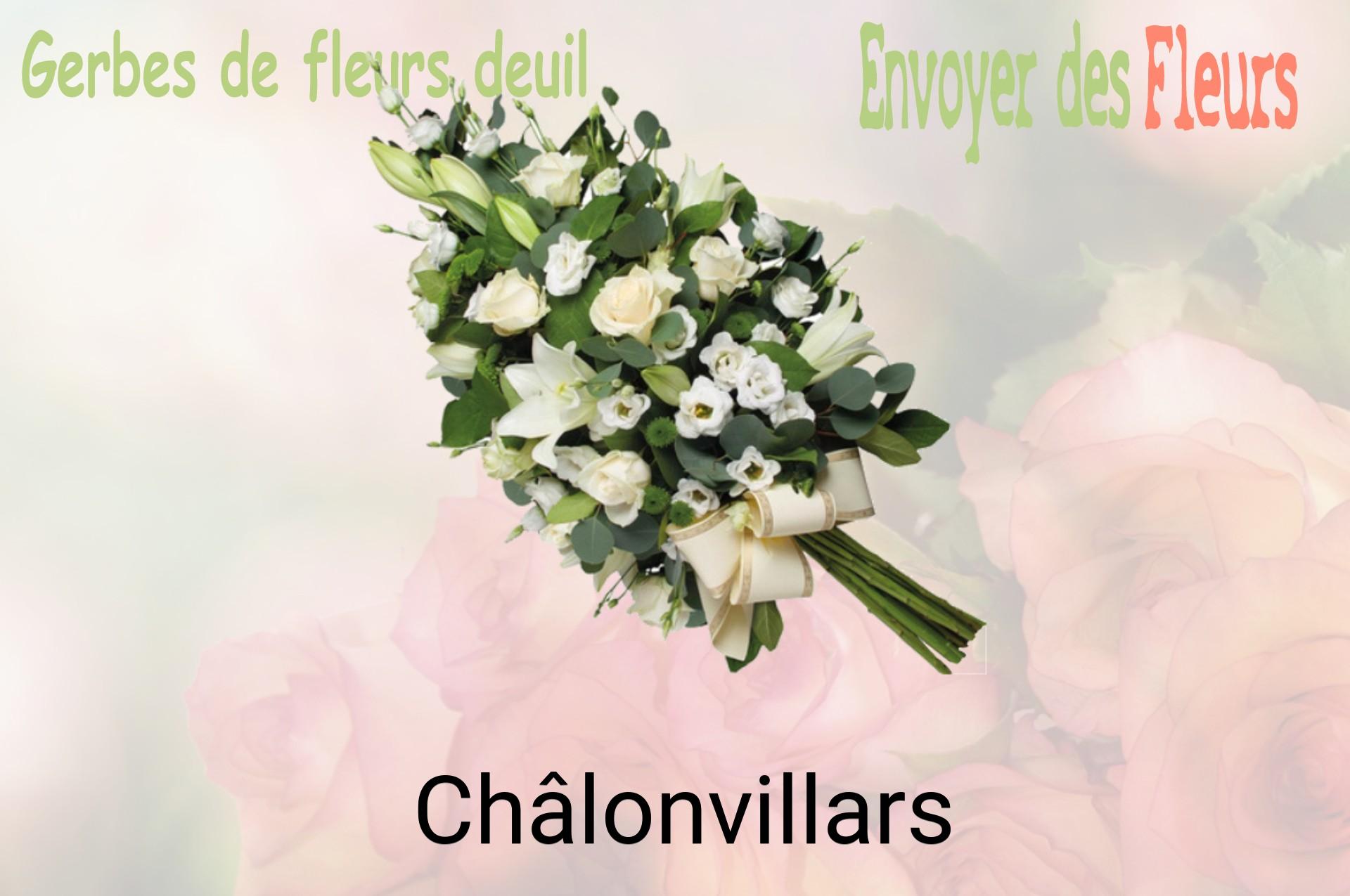 Gerbe de fleurs de deuil livrée à Châlonvillars